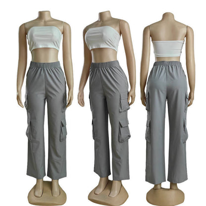 European And American Cross-Border Women's Fashion Women Gym From House Grey L