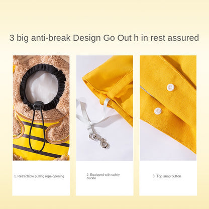 Little Bee Design Cat Dog Carrier Bags Portable Breathable Bag Pets Gym From House