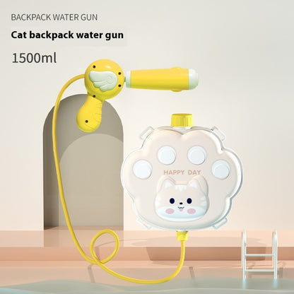 Children's Cartoon Backpack Water Gun Water Beach Toys Kids dealsniper-net 1500ml Cat