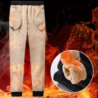 Autumn Winter Pants Men Women Trousers Warm Fleece Drawstring Pants M-5XL Men dealsniper-net