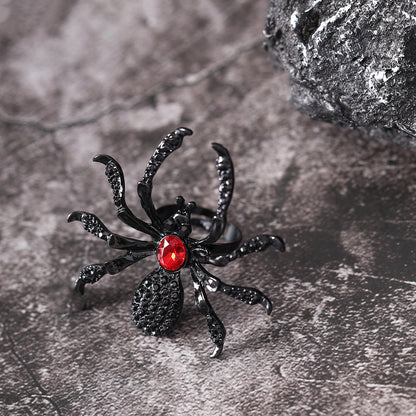 Fashion Dark Halloween Spider Ring Jewelry dealsniper-net D24 042R