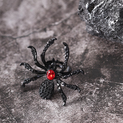 Fashion Dark Halloween Spider Ring Jewelry DealSniper.net D24 042R