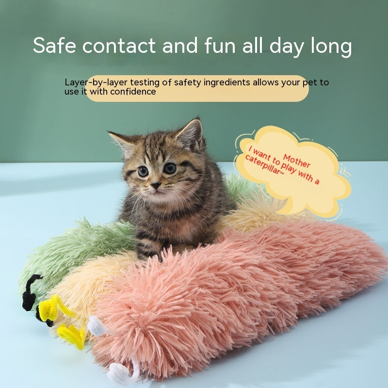 Caterpillar Ringing Paper Cat Toy Self-Hi Relieving Stuffy And Bite-resistant Pets dealsniper-net