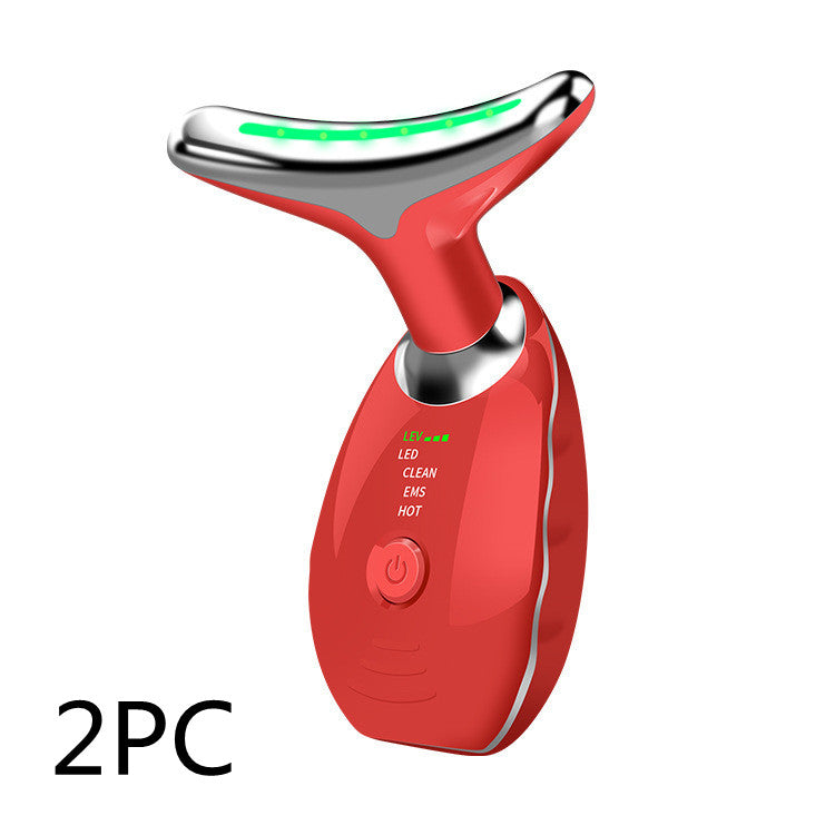 Neck Face Beauty Device Colorful LED Photon Therapy