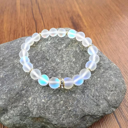 Moonstone Crystal Bracelet Female Shambhala Ball Jewelry dealsniper-net Moonstone