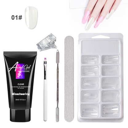 Painless Extension Gel Nail Art Without Paper Holder Beauty dealsniper-net 1 Color