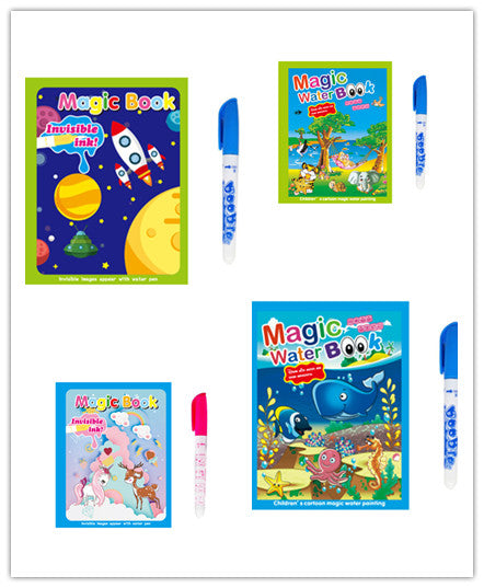 Children's Creative Magic Water Painting Book Kids dealsniper-net 4pcs set