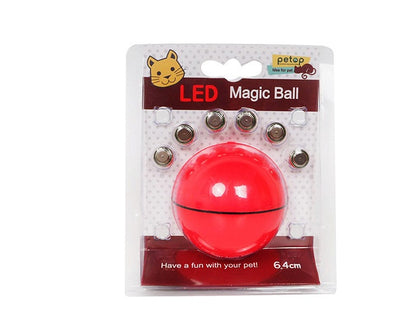 LED Laser Electronic Rolling Pet Funny Cat Toy Ball Pets dealsniper-net gules