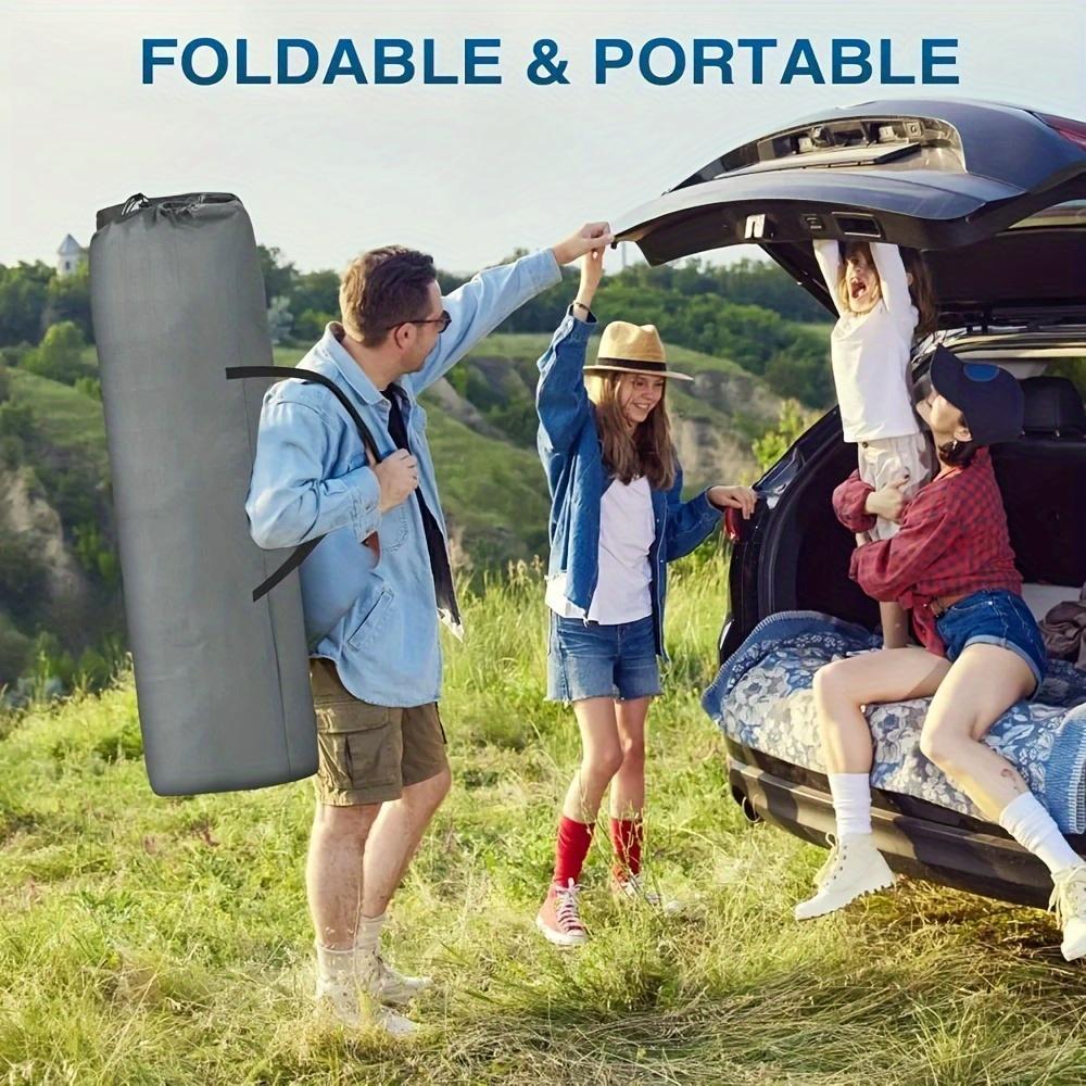Black Heavy Duty Foldable Camp Cot With Storage Bag Outdoor DealSniper.net