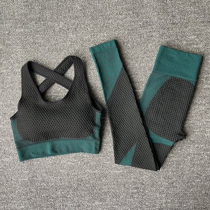 Yoga sets female sport gym suit Women Gym From House