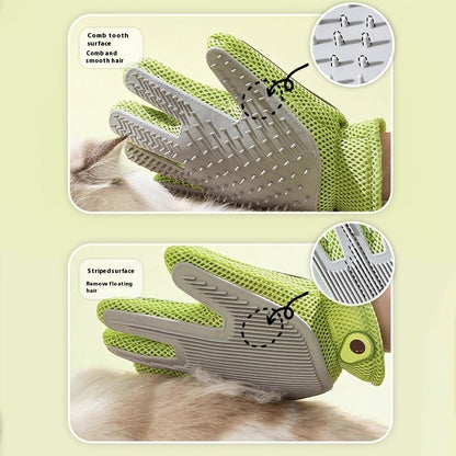 Pet Bath Cat Petting Gloves Double-sided Floating Hair Comb Pets Gym From House