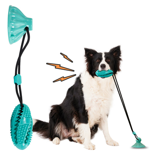 Suction Cup Pull Rope Leaking Pet Toy Ball Tpr Molar Pets dealsniper-net