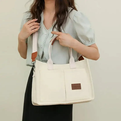 Casual Daily Canvas Tote Shoulder Bags Women Women DealSniper.net