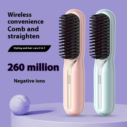 Home Straight Comb Wireless Charging Hair Straighteners Beauty dealsniper-net