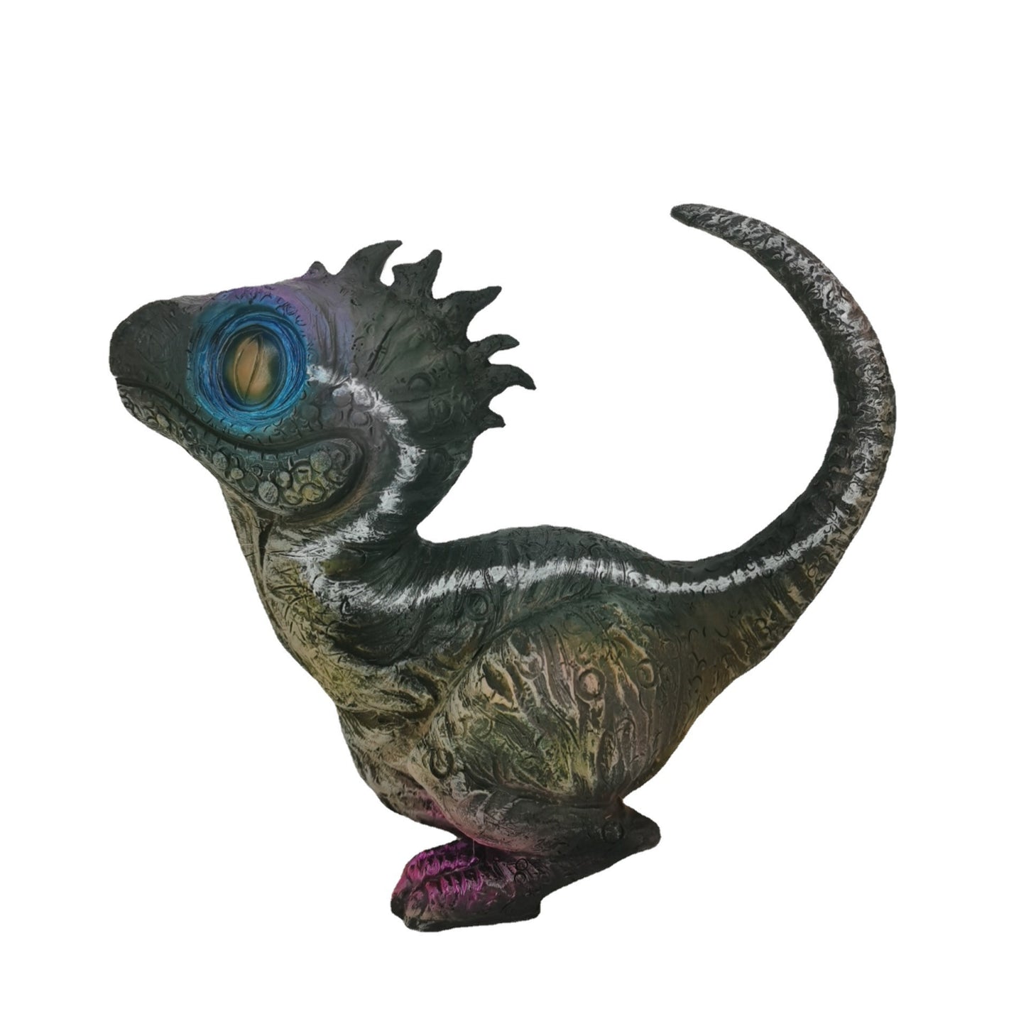 Cute Dinosaur Garden Statues Resin Velociraptor Ornament Garden dealsniper-net