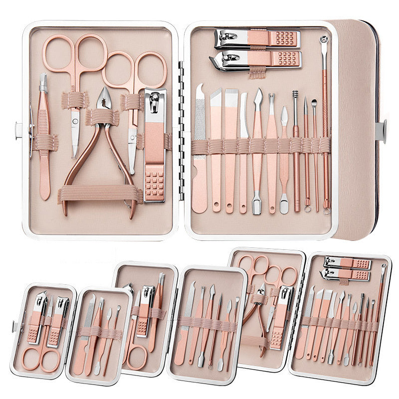 Professional Scissors Nail Clippers Set Ear Spoon Beauty dealsniper-net