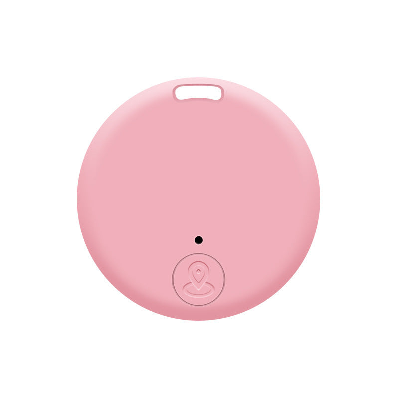 Round Bluetooth Anti-lost Device Is Small And Portable Pets dealsniper-net Pink Bare metal