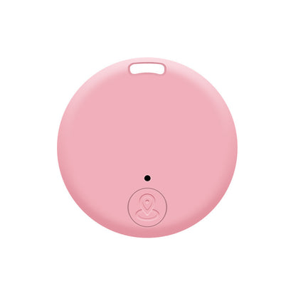 Round Bluetooth Anti-lost Device Is Small And Portable Pets dealsniper-net Pink Bare metal