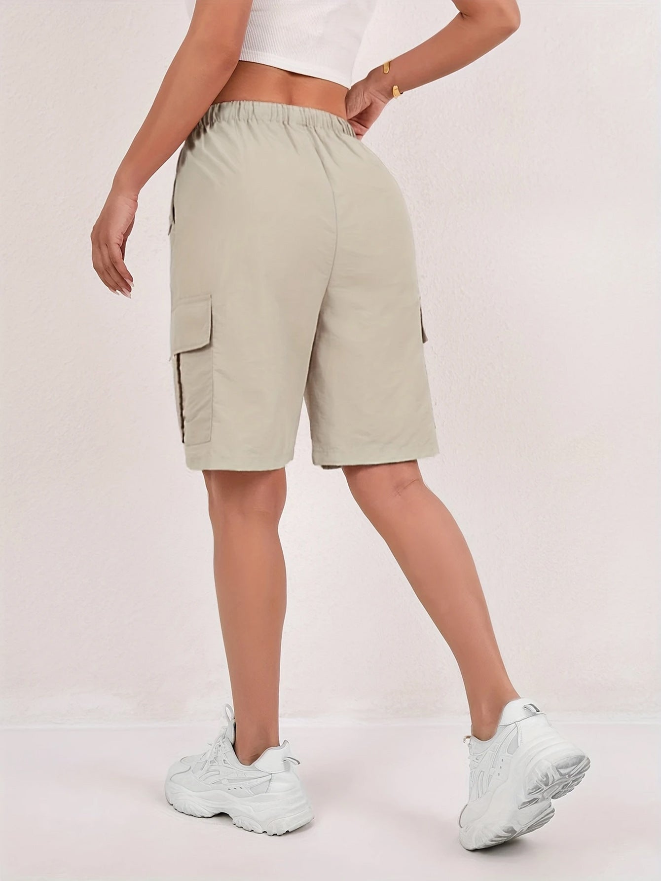 Summer New High-Waisted Cargo Shorts For Women Loose Casual Women Gym From House
