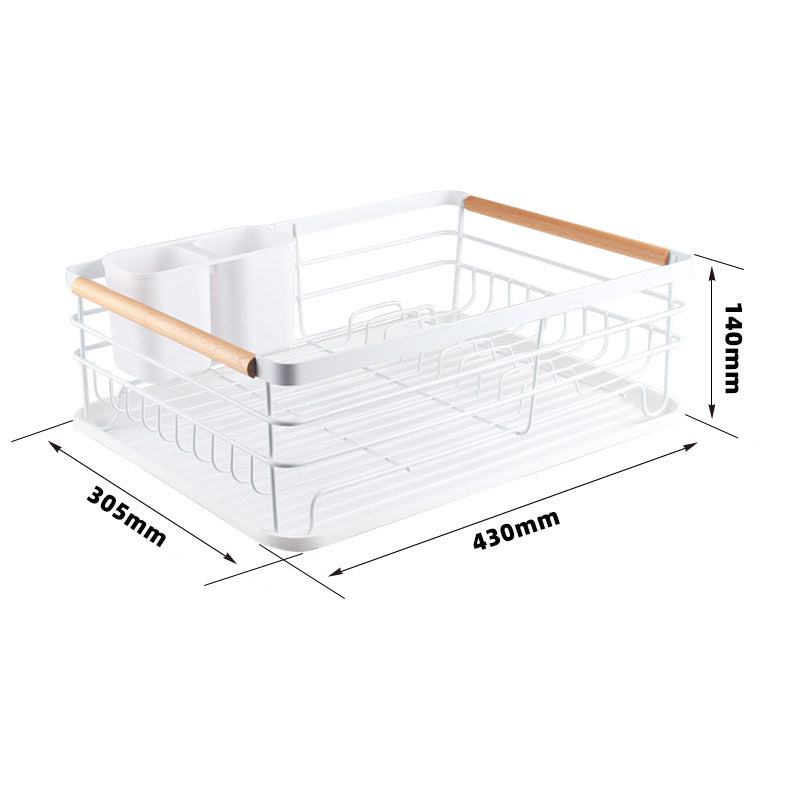 Multifunctional Kitchen Rack For Storage Dish Rack Kitchen DealSniper.net White