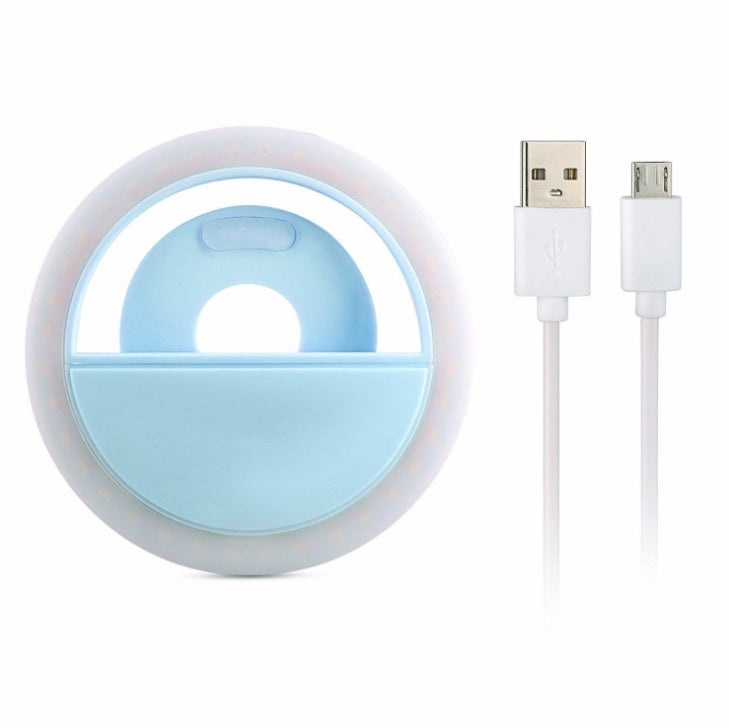 Mobile phone fill light USB charging model Gadgets dealsniper-net Blue