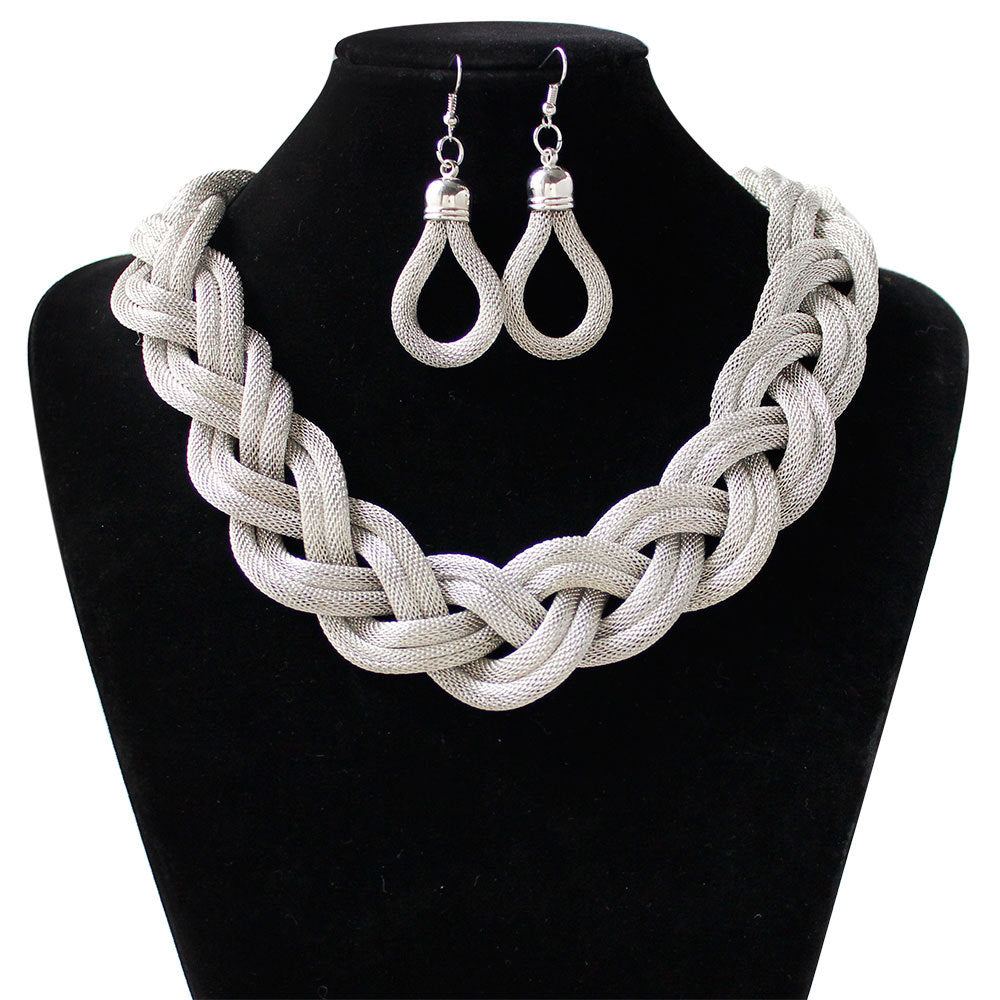 Hand-woven rope necklace chain Jewelry DealSniper.net G