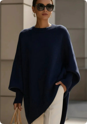 Thick Round Neck Women's Loose All-matching Knitted Pullover Sweater Women Gym From House
