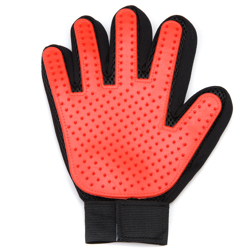 Pet Gloves Cat Petting Gloves Float Hair Cleaning Comb Pets DealSniper.net Right Hand Red XKST