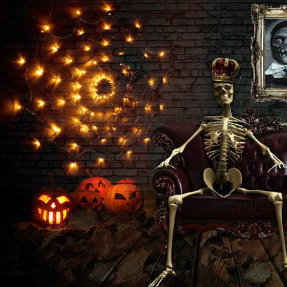 Halloween Led Spider Web String Light 5v Remote Control 8 Modes Deals DealSniper.net