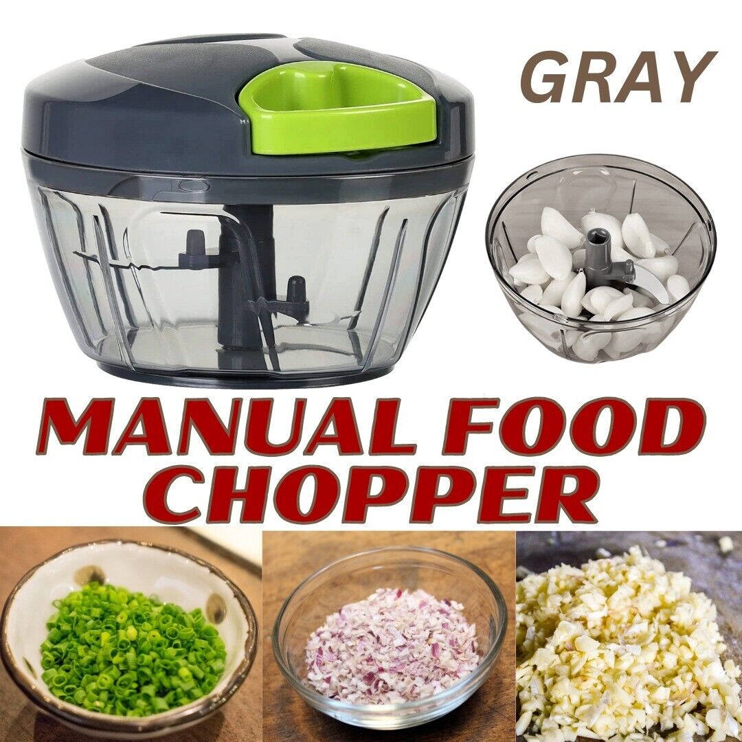 Hand Pull Chopper Vegetable Fruit Cutter Food Onion Veggie Dicer Slicer Kitchen Kitchen dealsniper-net