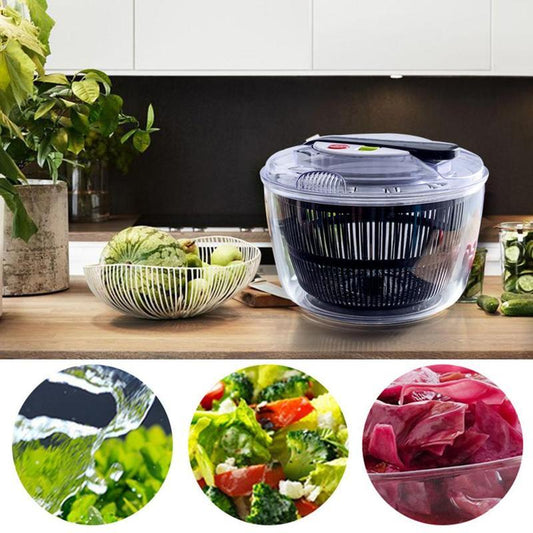 Useful Vegetables Fruits Dryer Salad Spinner Fruit Wash Clean Basket Kitchen dealsniper-net