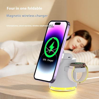 Folding Magnetic Three-in-one Wireless Charger Gadgets Gym From House