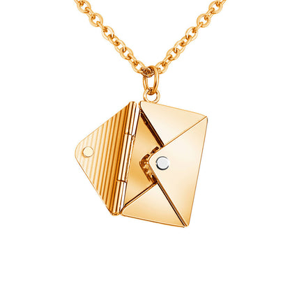 Fashion Jewelry Envelop Necklace Women Lover Letter Jewelry dealsniper-net Gold