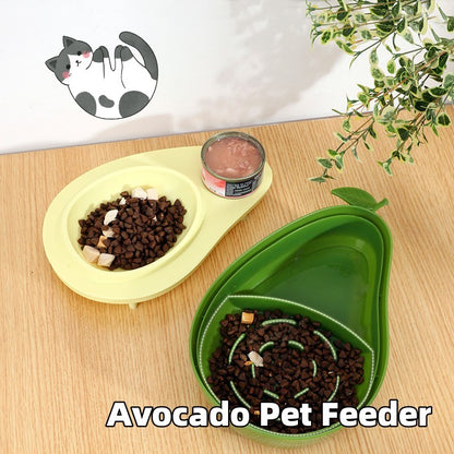 Avocado Pet Dog Cat Automatic Feeder Bowl For Dogs Pets dealsniper-net