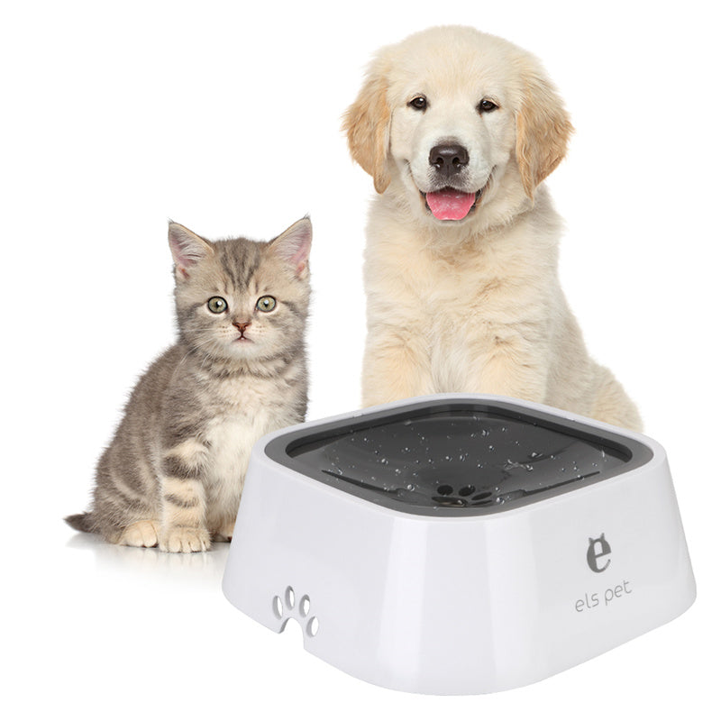 Cat Dog Water Bowl Carried Floating Bowl Slow Water Feeder Dispenser