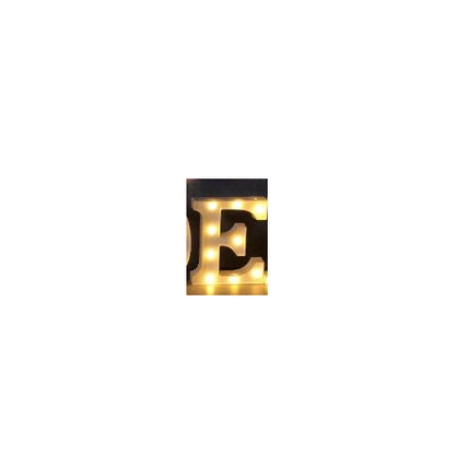 Luminous LED Letter Number Night Light English Alphabet Number Home Decor DealSniper.net Always lit E