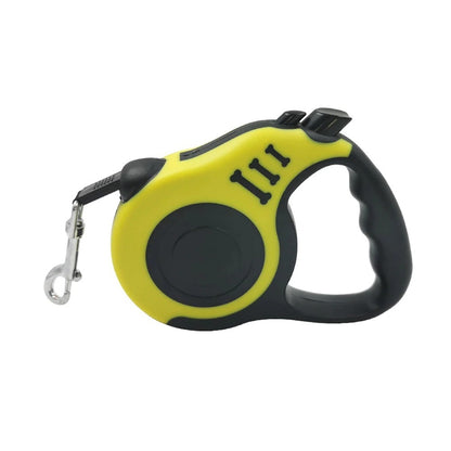 3m And 5m Durable Dog Leash Automatic Retractable Nylon Pets dealsniper-net Yellow 3m