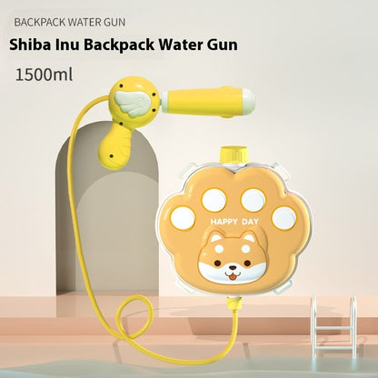 Children's Cartoon Backpack Water Gun Water Beach Toys Kids dealsniper-net 1500ml Shiba Inu