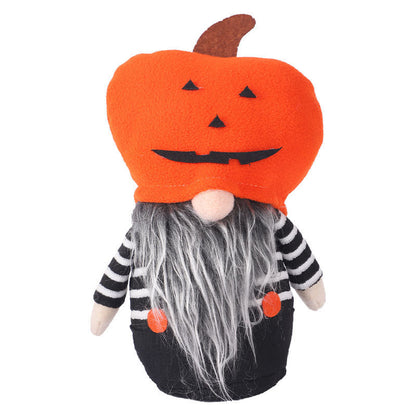 Halloween Decorations Monster Pumpkin Hat Doll Ornaments