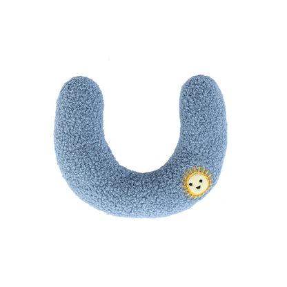 Pet Dog Cat Pillow Protect Cervical Spine Deep Sleep U-shape Pillow Pets dealsniper-net 26x18cm Blue