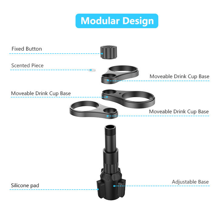 Multi-function Car Water Cup Holder Modification