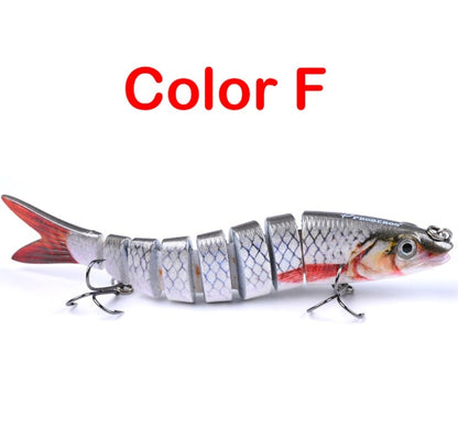 Pike Fishing Lures Artificial Multi Jointed Sections Hard Bait