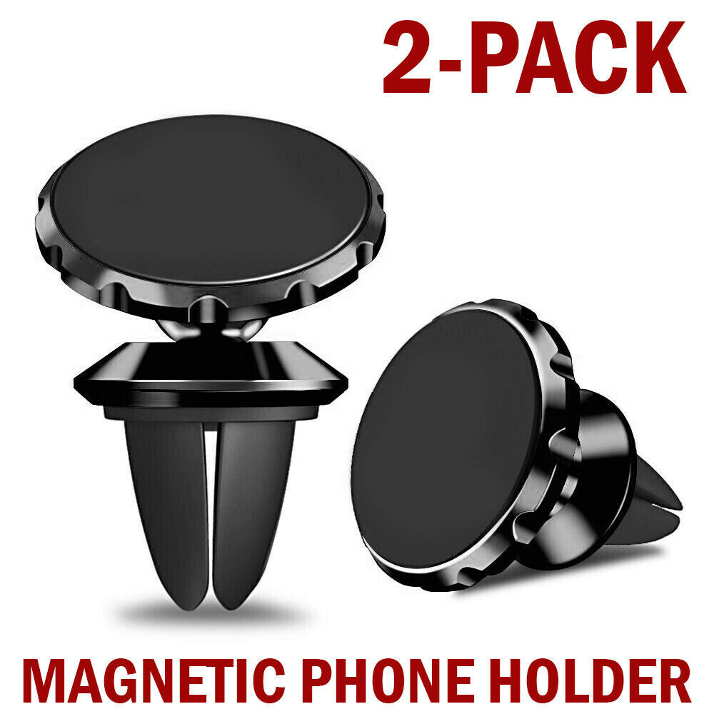 2x 360 Magnetic Car Mount Holder Air Vent Stand Universal For Mobile Cell Phone Phones dealsniper-net