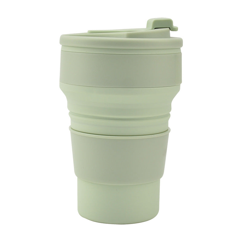 Folding Cup Collapsible Mug With Cover Coffee Travel