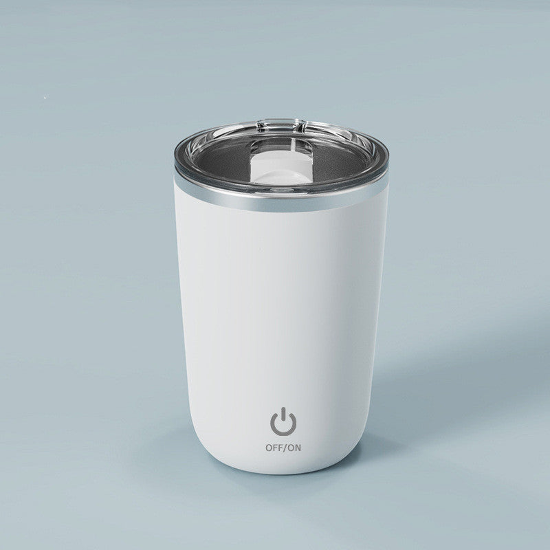 350ml Automatic Self Stirring Mug Coffee Milk Juice Mixing Cup Electric Kitchen dealsniper-net Moon White 350ml