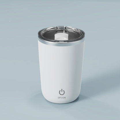 350ml Automatic Self Stirring Mug Coffee Milk Juice Mixing Cup Electric Kitchen dealsniper-net Moon White 350ml