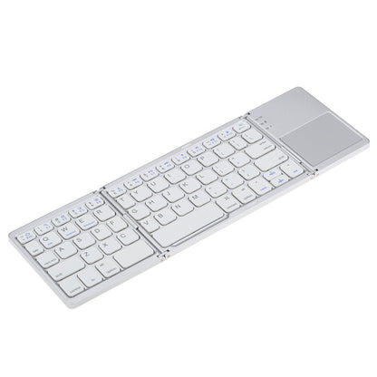 Wireless Bluetooth folding mini keyboard Gadgets dealsniper-net Silver