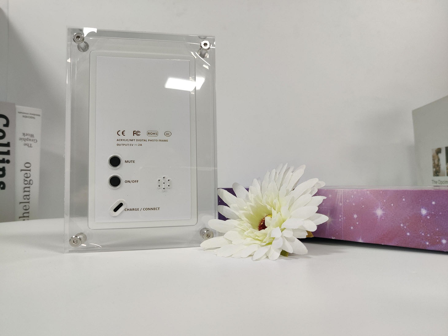 Acrylic Digital Photo Video Frame Battery New Home Decor Gym From House
