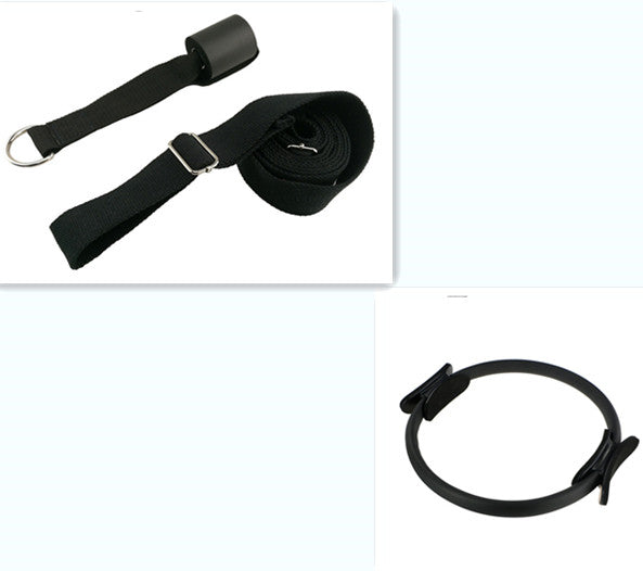 Yoga Fitness Pilates Ring Women Girls Circle Magic Dual Exercise Sports dealsniper-net Black set