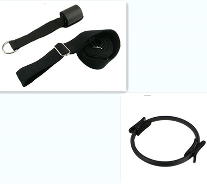 Yoga Fitness Pilates Ring Women Girls Circle Magic Dual Exercise Sports dealsniper-net Black set